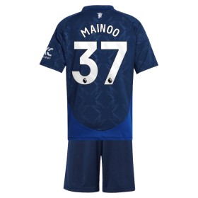 Camiseta de fútbol Manchester United Mainoo 37 Niño 2ª equipación 2024-25